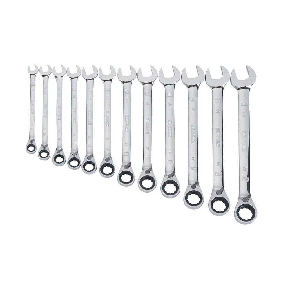 Wrench Sets, System Of Measurement: Inch , Container Type: Tool Roll , Material: Steel , Finish Coating: Polished Chrome , Non-sparking: No  MPN:DWMT19232