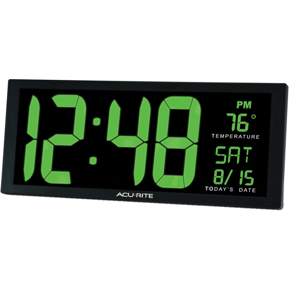 Clocks & Multi-Function Clocks, Type: Digital , Color: Green MPN:75155M