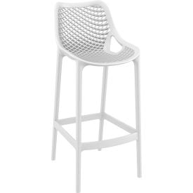 Siesta Air Resin Bar Stool White - Pkg Qty 2 ISP068-WHI