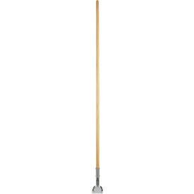 Boardwalk® Clip-On Dust Mop Handle Lacquered Wood Swivel Head 1