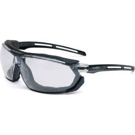 Uvex® Tirade S4040 Safety Glasses Black Frame Clear Lens Anti-Fog S4040