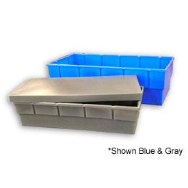 Bayhead Storage Container with Lid BS-36 - 36 x 6 x 4-1/5 Gray BS-36-GY