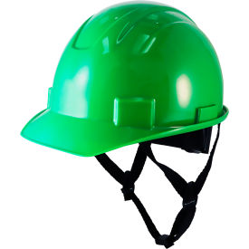 General Electric GH327 Non-Vented Cap Style Hard Hat 4-Point Adjustable Ratchet Suspension Green GH327N