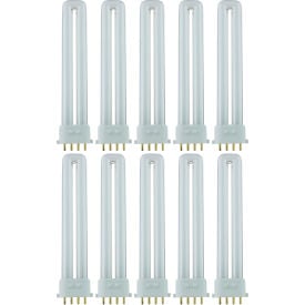 Sunlite® PL U-Bend Fluorescent Bulb 2GX7 Base 13W 720 Lumens 3500K Neutral White Pk of 10 40495-SU