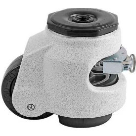 Foot Master® Swivel Stem Ratchet Leveling Caster GDR-80S - 1100 Lb. - 63mm Dia. Nylon Wheel GDR-80S