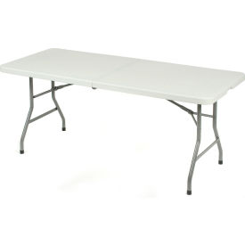 Interion® Fold-In-Half Plastic Table 30