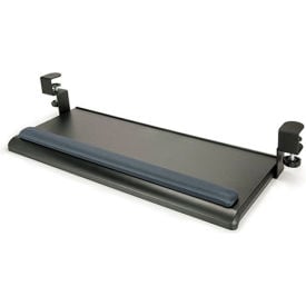 Aidata KB-1021 Extra-Wide Desk Clamp Keyboard Tray with Gel Wrist Rest Black KB-1021