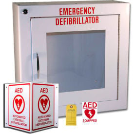 First Voice™ AED Surface Mount Storage & Labeling Kit Non-Alarmed AEDMK01