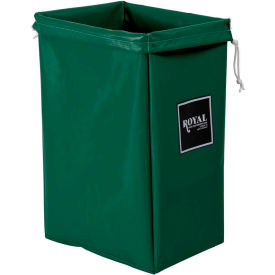 Royal Basket Trucks® Hamper Bag Green Vinyl Standard Pocket R00-EEX-HBN