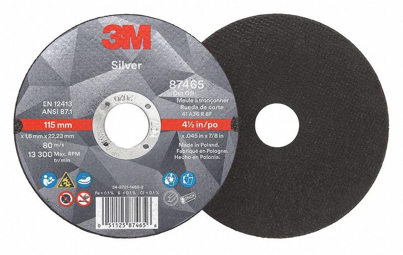 Abrasive Cut-Off Wheel 4-1/2 dia. MPN:87465