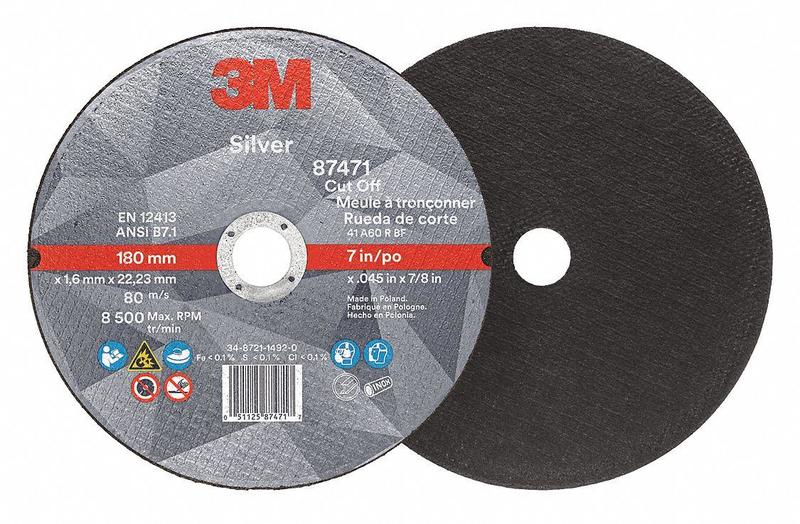 Abrasive Cut-Off Wheel 100 Grit 7 dia. MPN:87471