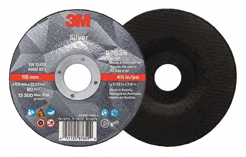 Abrasive Cut-Off Wheel Type 27 Silver MPN:87659