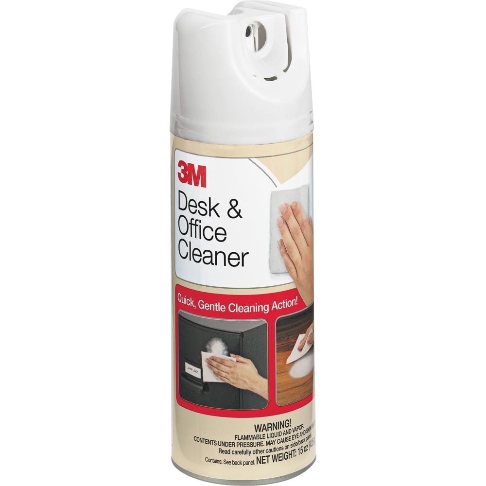 3M Desk/Office Cleaner Spray - For Multipurpose - 15 fl oz (0.5 quart) - 12 / Carton - Non-abrasive MPN:573CT