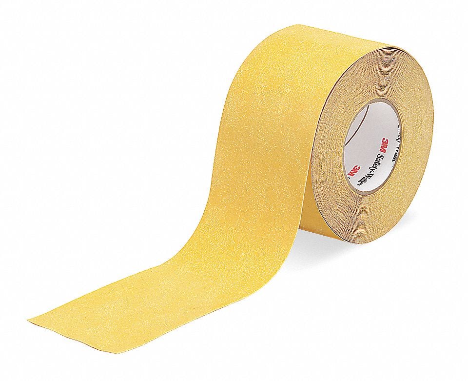 AntiSlip Tape 60 ftLx4 inW YLW 60 Grit MPN:630-4X60