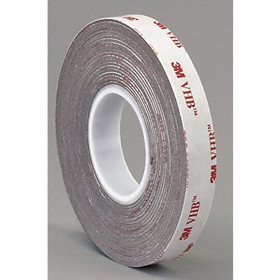 Double Sided VHB Foam Tape 5 yd L 1/2 W MPN:4611