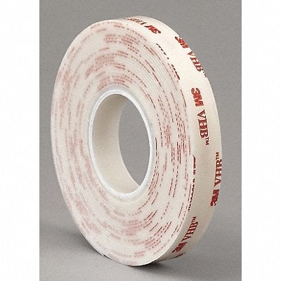 Double Sided VHB Foam Tape 5 yd L 1/2 W MPN:4952