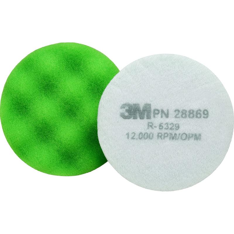 Bonnets & Pads, Diameter (Fractional Inch): 3-1/4 , Product Type: Buffing Pad, Buffing Pad , Material: Foam , Color: Green , Maximum RPM: 12000.000  MPN:7100082540