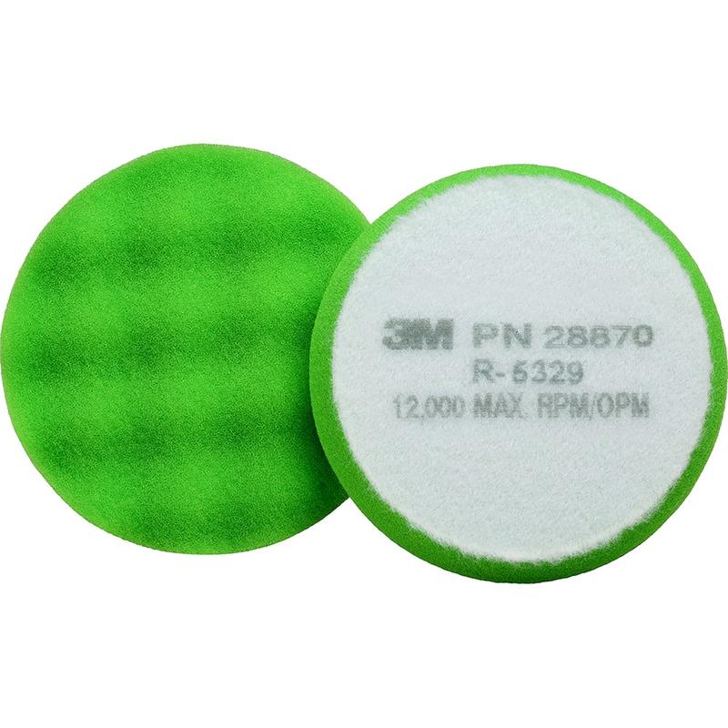 Bonnets & Pads, Product Type: Buffing Pad, Buffing Pad , Material: Foam , Color: Green , Maximum RPM: 12000.000 , Attachment Type: Hook & Loop  MPN:7100082541