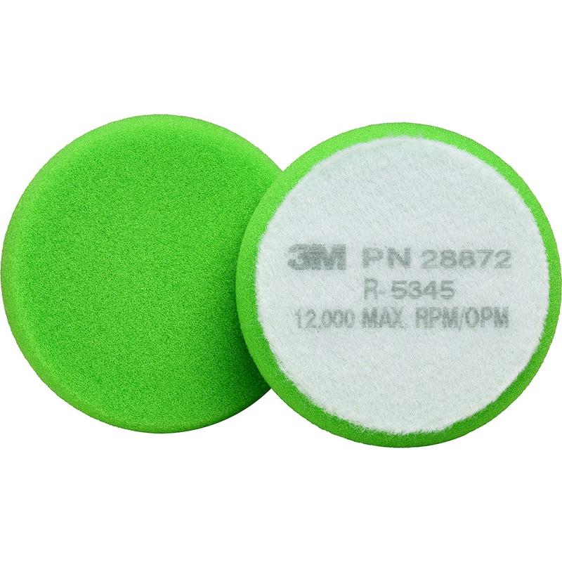 Bonnets & Pads, Product Type: Buffing Pad, Buffing Pad , Material: Foam , Color: Green , Maximum RPM: 12000.000 , Attachment Type: Hook & Loop  MPN:7100082543