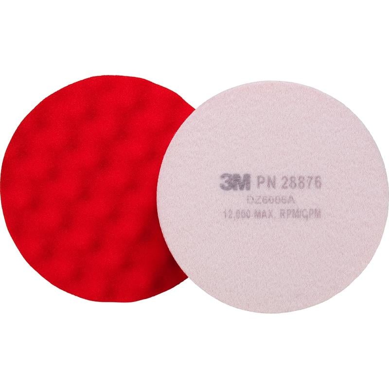 Bonnets & Pads, Product Type: Buffing Pad, Buffing Pad , Material: Foam , Color: Red , Maximum RPM: 12000.000 , Attachment Type: Hook & Loop  MPN:7100085946