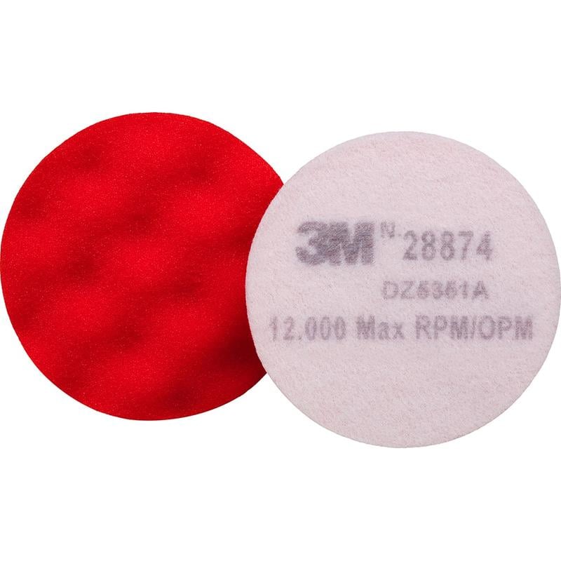 Bonnets & Pads, Product Type: Buffing Pad, Buffing Pad , Material: Foam , Color: Red , Maximum RPM: 12000.000 , Attachment Type: Hook & Loop  MPN:7100086110