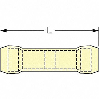 SpliceCon Crimp Nylon Yellow PK500 MPN:MNG10BCK