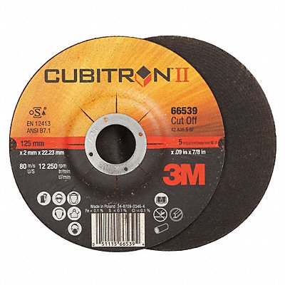 Abrasive Cut-Off Wheel T27 5 in 7/8 in MPN:66539