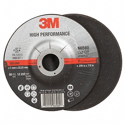 Abrasive Cut-Off Wheel T27 5 in 7/8 in MPN:87468