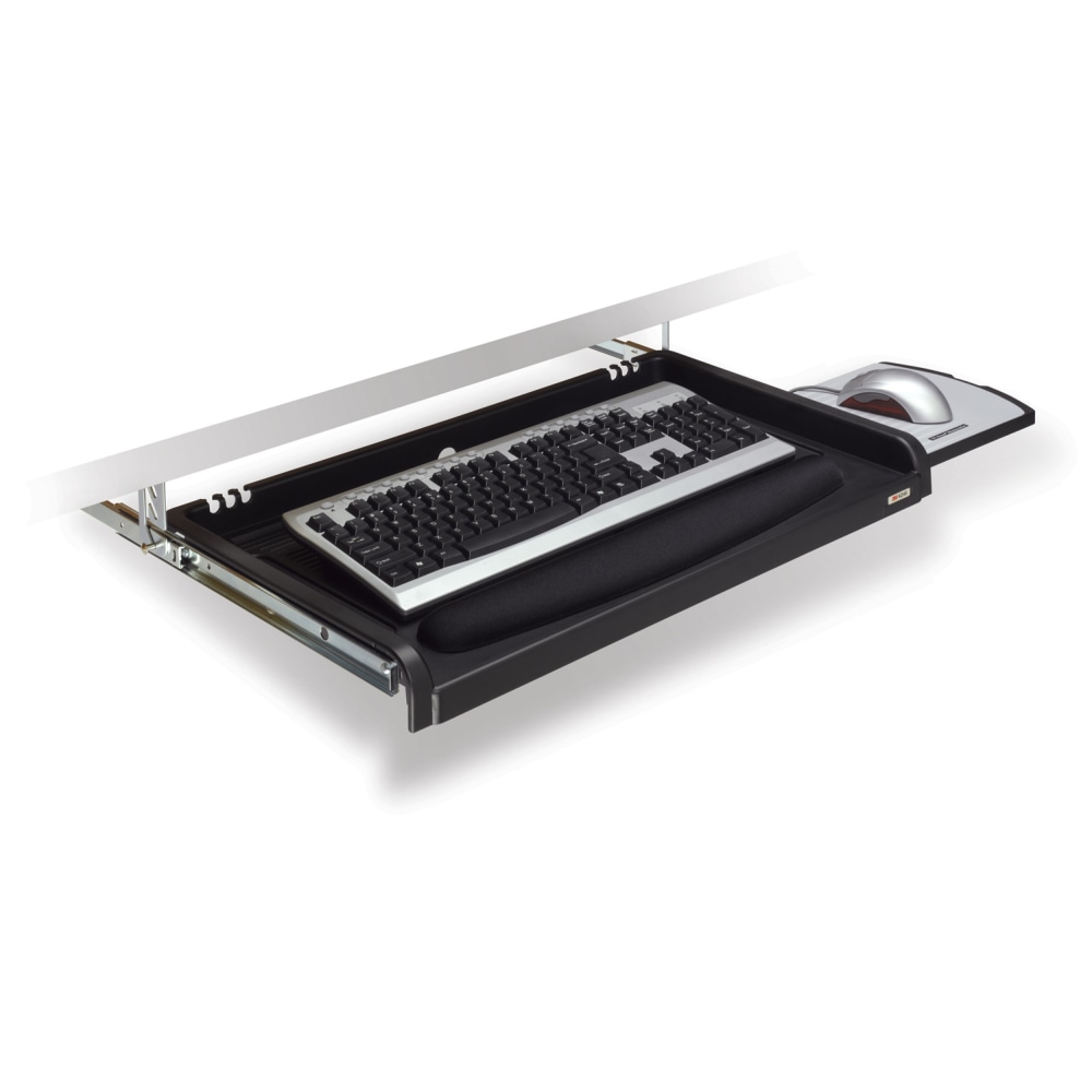 3M Underdesk Adjustable Keyboard Drawer With Wrist Rest, Black MPN:KD45