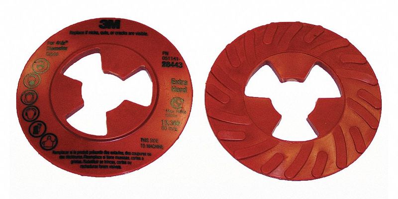 Disc Face Plate 4 in Dia Red Extra Hard MPN:60440239774