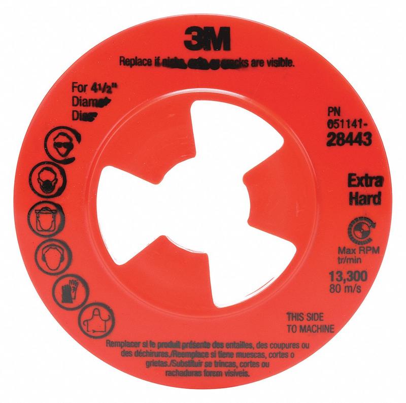 Disc Face Plate 4 1/2 in Dia Red MPN:28443