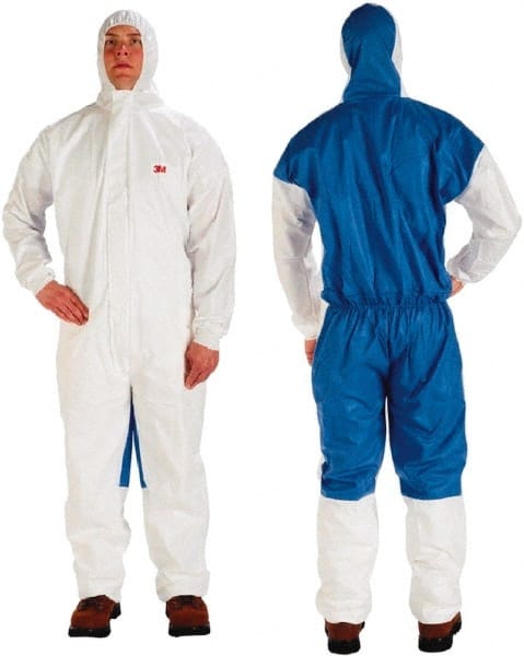 Non-Disposable Rain & Chemical-Resistant Coverall: Blue & White MPN:7100216889