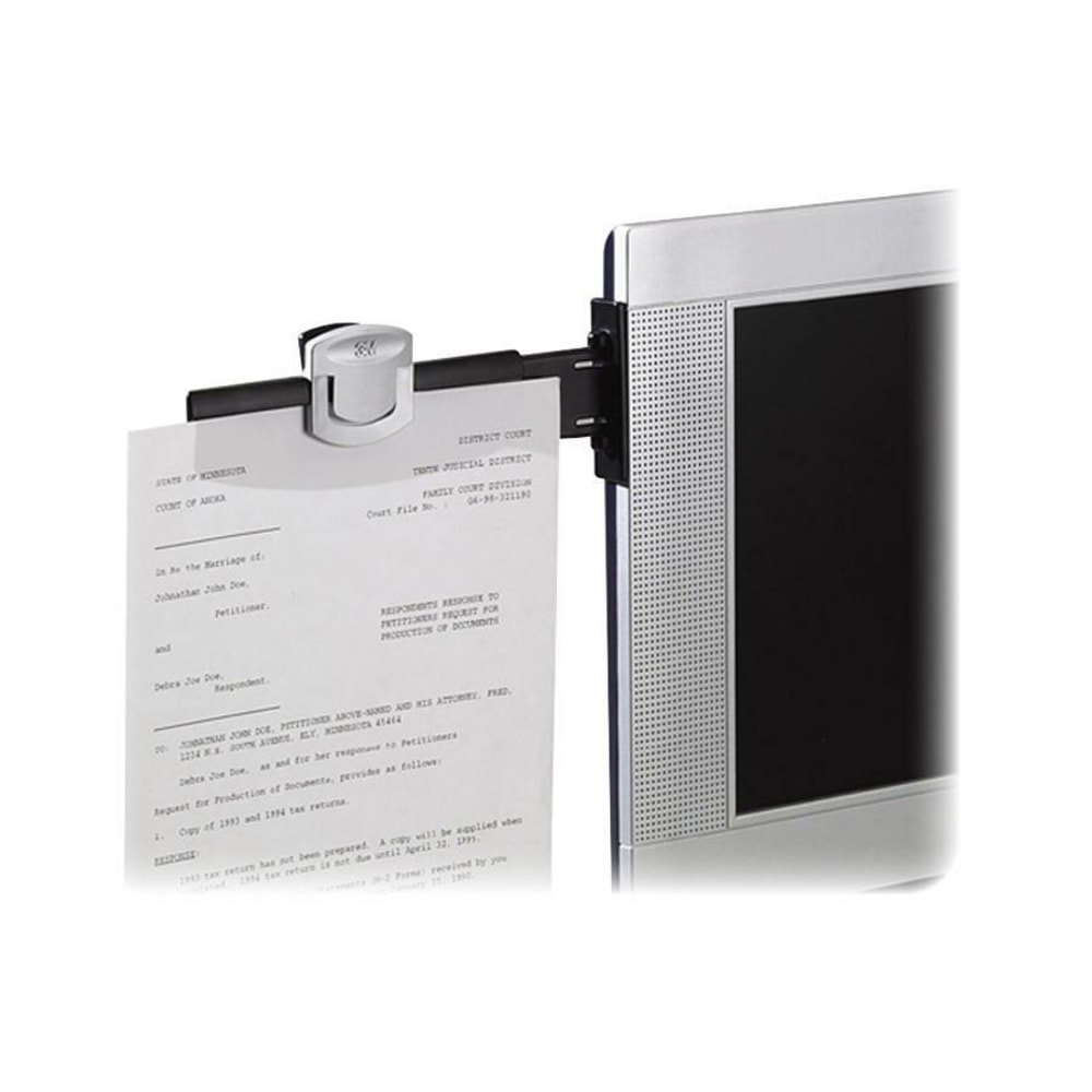 3M Monitor-Mount Dual Document Clip, Black (Min Order Qty 6) MPN:DH240MB