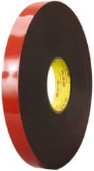 Black Double-Sided Acrylic Foam Tape: 1/2