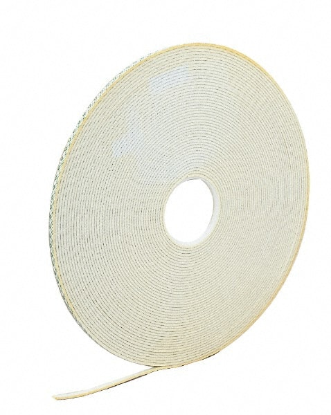 Off-White Double-Sided Urethane Foam Tape: 3/4