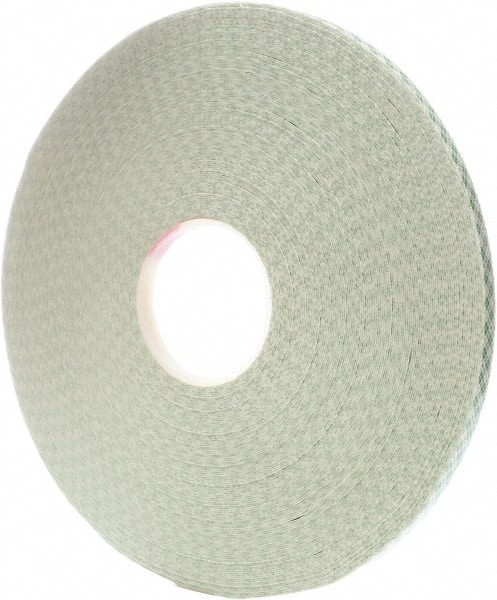 Off-White Double-Sided Polyethylene Foam Tape: 1/2