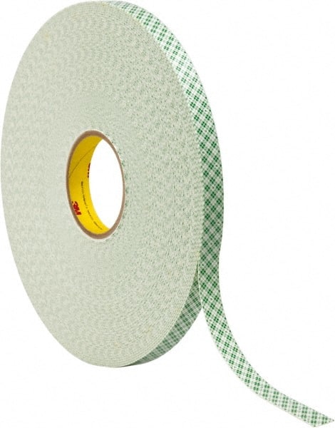 Off-White Double-Sided Urethane Foam Tape: 3/4