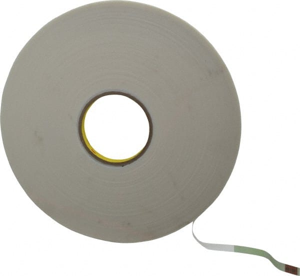 White Double-Sided Polyethylene Foam Tape: 1/2