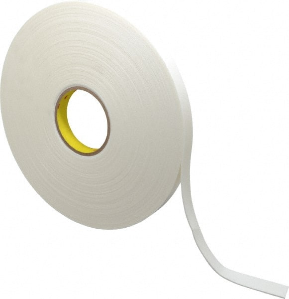 White Double-Sided Polyethylene Foam Tape: 3/4