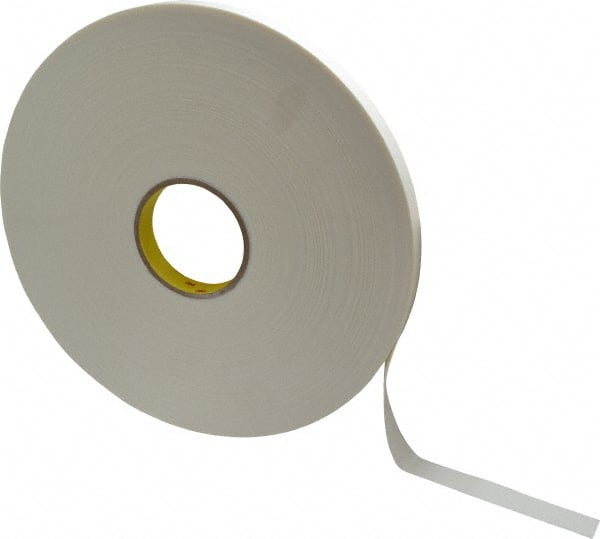 White Double-Sided Polyethylene Foam Tape: 3/4