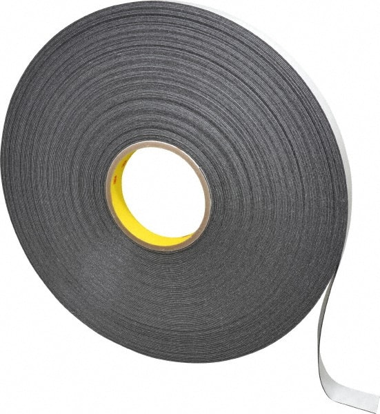 Black Double-Sided Polyethylene Foam Tape: 3/4