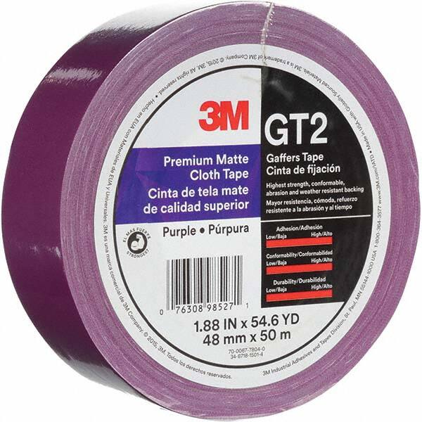 Gaffers Tape: 48 mm Wide, 50 m Long, Purple MPN:7010300509