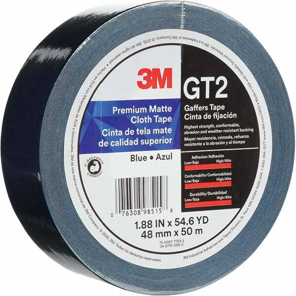 Gaffers Tape: 48 mm Wide, 50 m Long, Blue MPN:7010375515