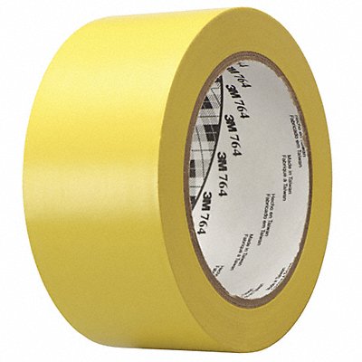 Vinyl Tape 764 2 x36yd Yllw PK6 MPN:T967764Y6PK