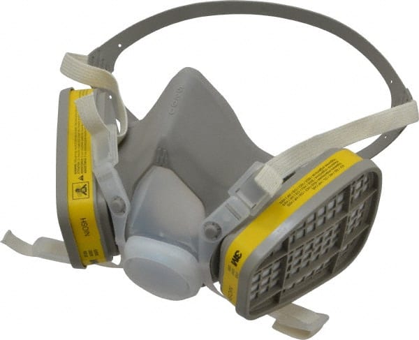 Half Facepiece Respirator with Cartridge: Medium, Thermoplastic Elastomer, Permanently Attached MPN:7000051847