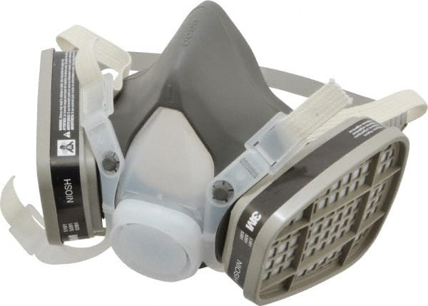 Half Facepiece Respirator with Cartridge: Large, Thermoplastic Elastomer, Permanently Attached MPN:7000126027