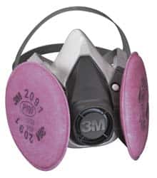 Half Facepiece Respirator with Cartridge: Small, Thermoplastic Elastomer, Bayonet MPN:7010383694
