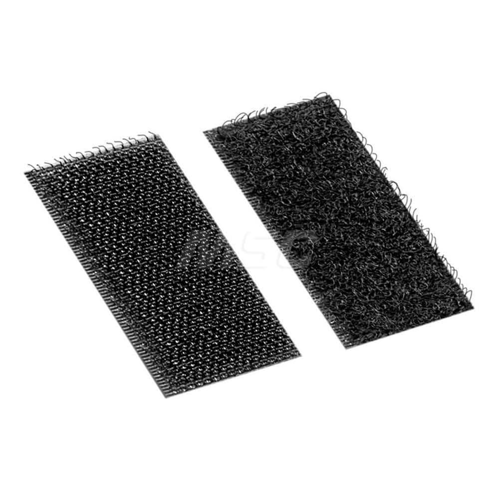 Hook & Loop, Shape: Rectangle , Tape Width: 1.00in , Color: Black , Piece Length (Inch): 2 , Component Type: Hook & Loop  MPN:888519021545