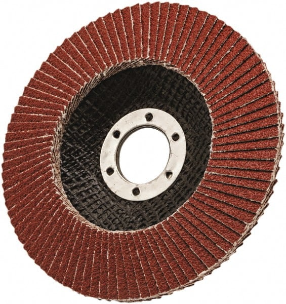 Flap Disc: 5/8-11 Hole, 80 Grit, Ceramic, Type 27 MPN:7010327063