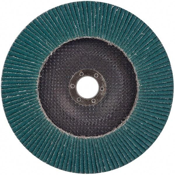 Flap Disc: 5/8-11 Hole, 60 Grit, Zirconia Alumina, Type 27 MPN:7010363153